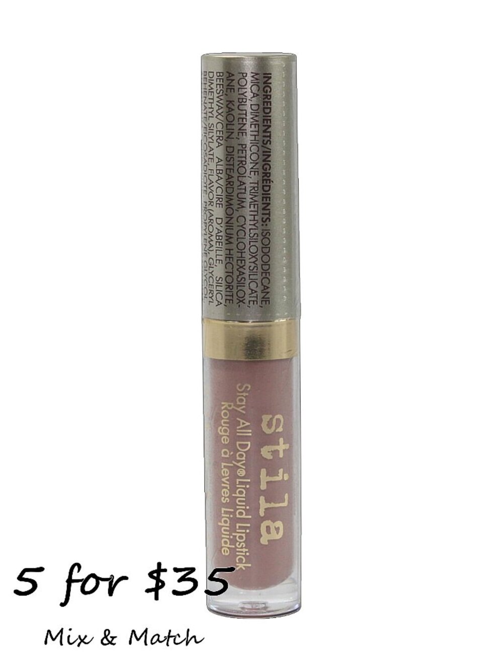 Stila Stay All Day Liquid Lipstick Caramello Neutral Nude 0.05 fl oz/1.5 ml